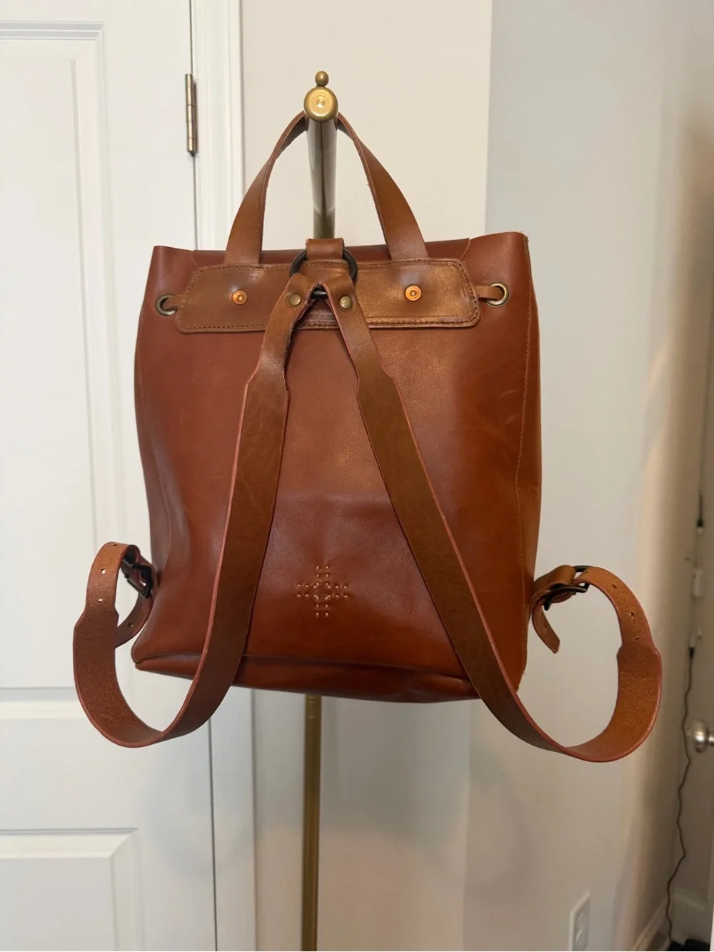 WP Standard Brown Leather Backpack - Classic Structured Carry